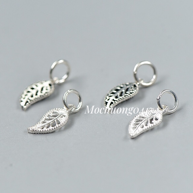 [S925] Charm bạc lá đơn - MH108