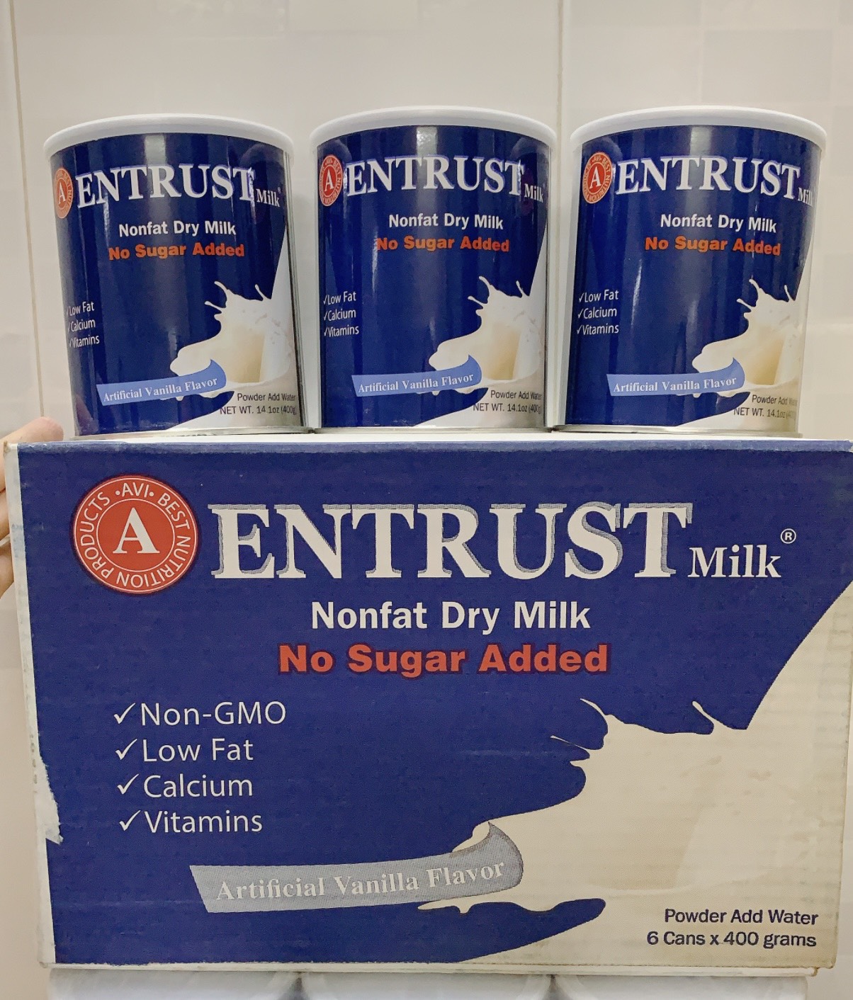 SỮA ENTRUST TỐT CHO NGƯỜI TIỂU ĐƯỜNG 400G MỸ