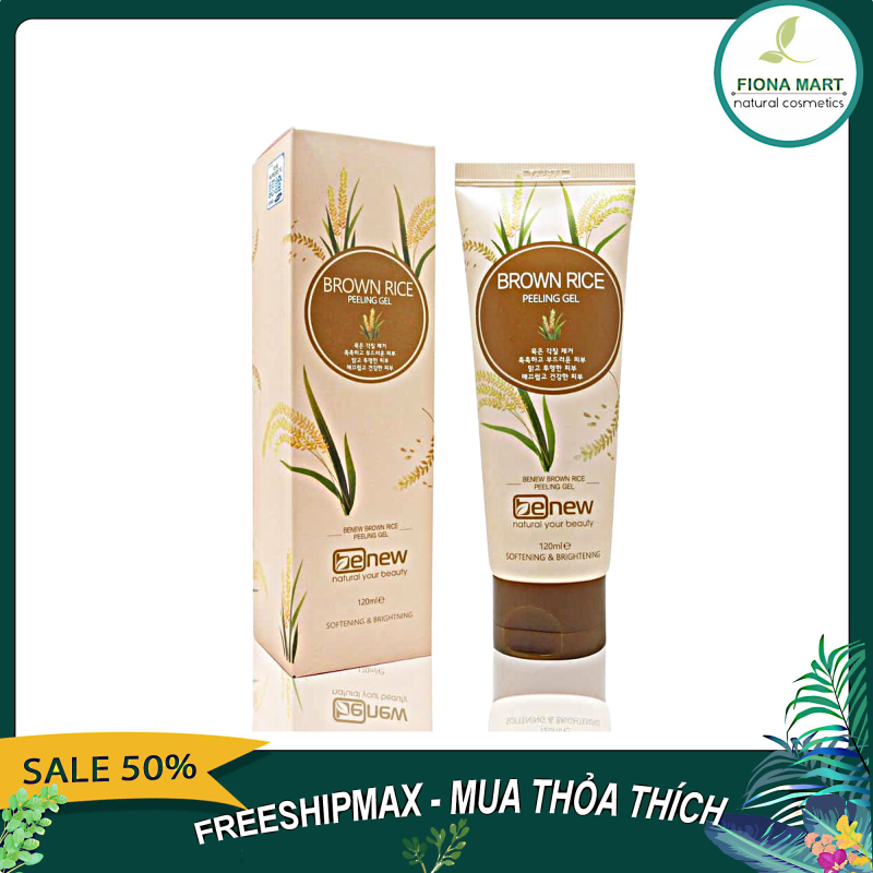 Tẩy Tế Bào Chết Mầm Gạo Lúa Mạch BENEW Brown Rice Peeling Gel ( 120ml ) Làm Sạch Sâu Lỗ Chân Lông, Cuốn Bay Mọi Bã Nhờn, Bụi Bẩn. giá rẻ