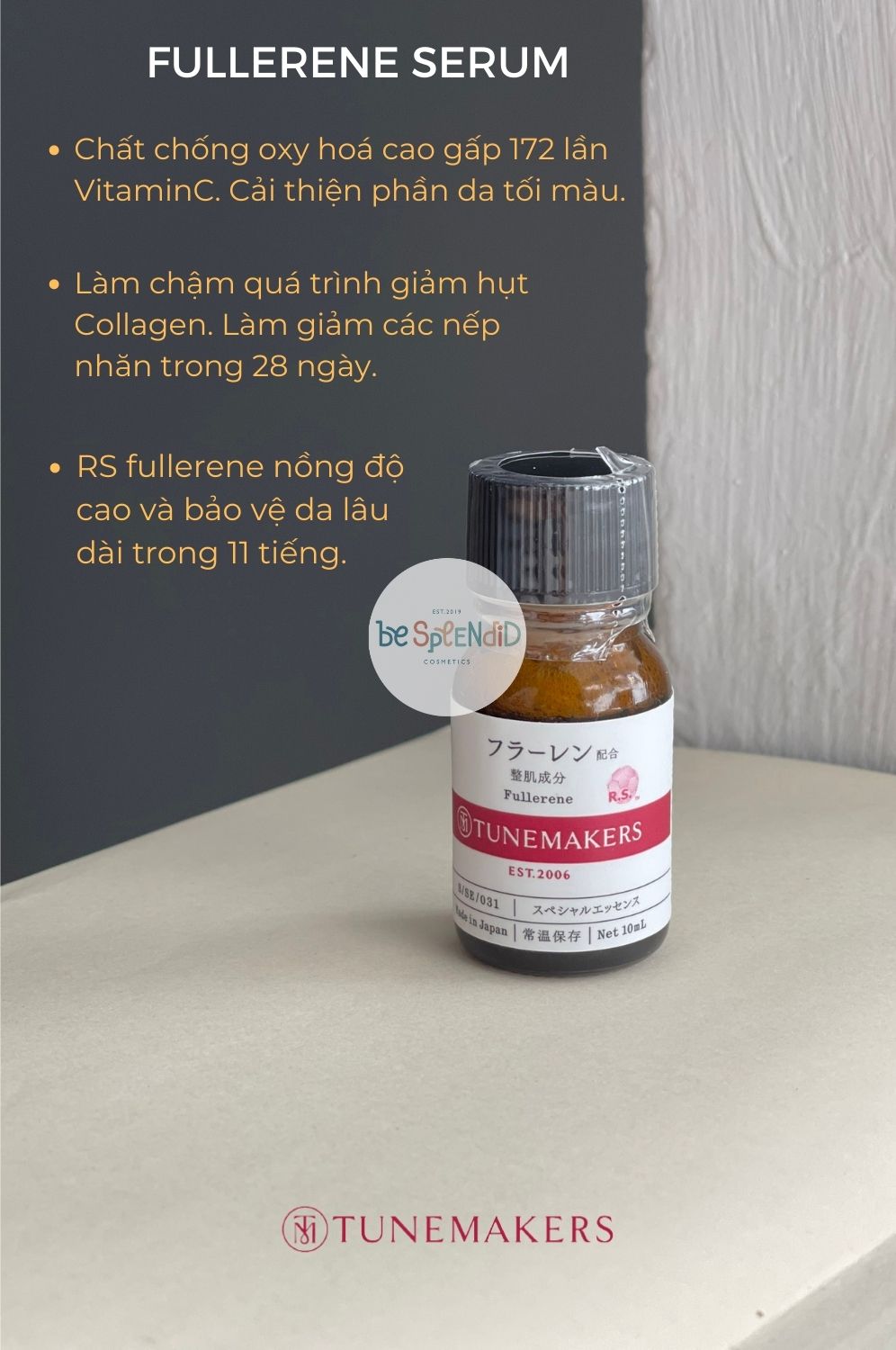 TUNEMAKERS Tinh Chất Dưỡng Da Fullerene 10ml