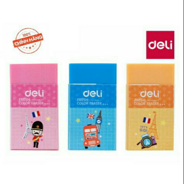 Gôm nhiều màu. deli27956