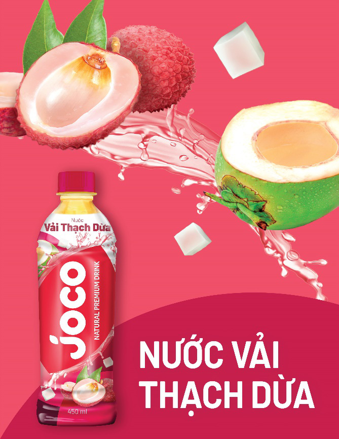 Lốc 6 Chai Nước Giải Khát Trái Cây Joco 450ml