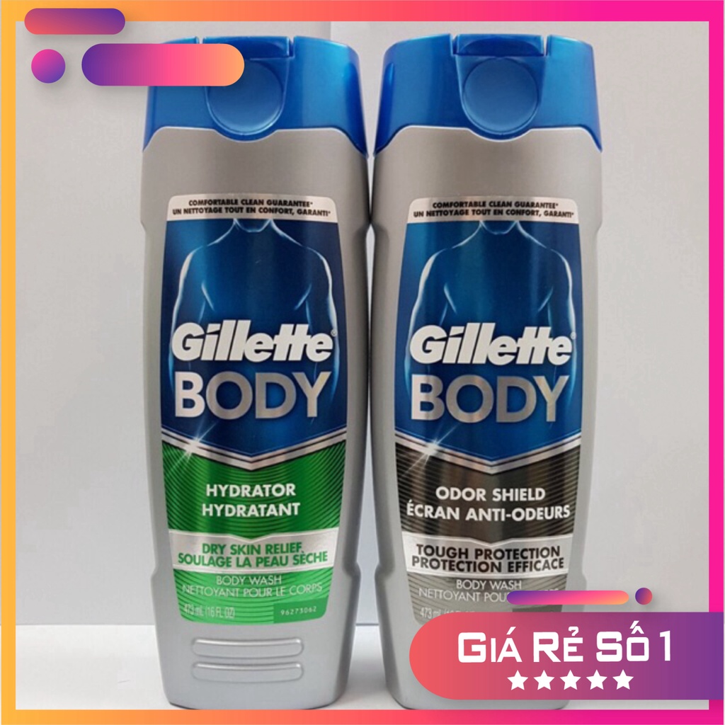 Chính hãng sữa tắm gillette body usa 473ml