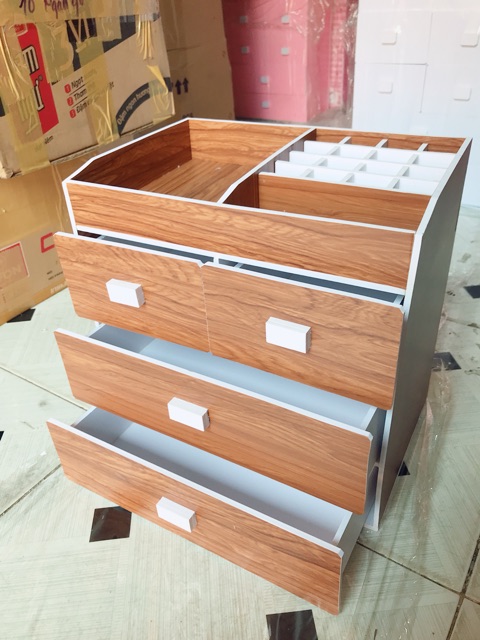 Tủ Đựng Mỹ Phẩm Giả Gỗ ( 30x30x22cm )