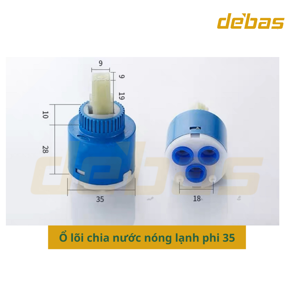 Phụ kiện sen tắm - Hãm chia lõi đồng Debas
