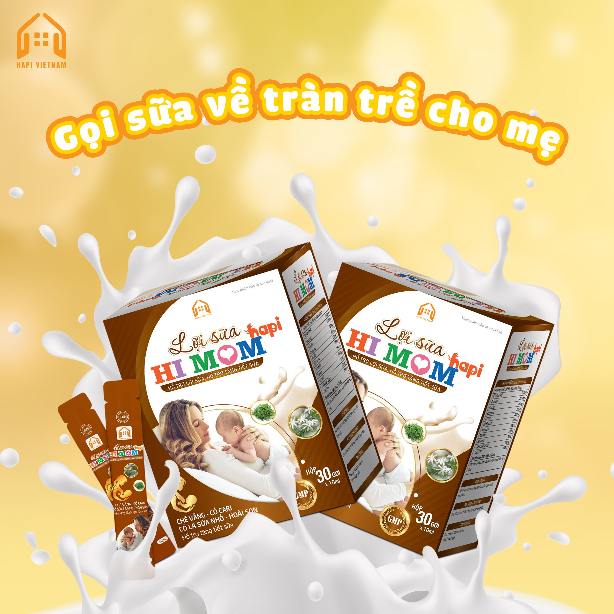 COMBO 10 GÓI LỢI SỮA HI MOM HAPI