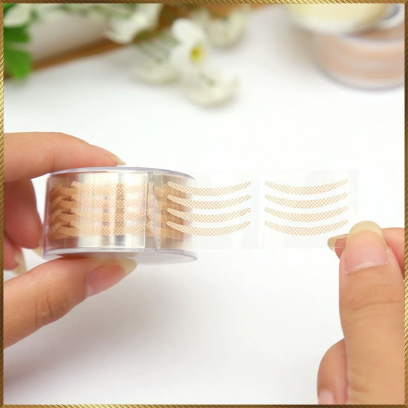[HCM][Có kem sẵn] Dán kích mí cuộn 600 miếng ( 2 màu 4 loại ) - kích mí vân lưới