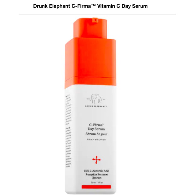 [HCM]Drunk Elephant Tinh chất dưỡng da C-Firma Day Serum (bill Sephora)