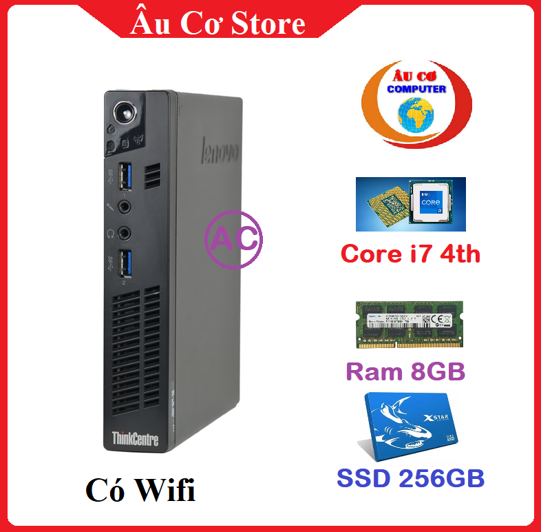 Máy tính để bàn nhỏ gọn ThinkCentre LENOVO - máy chạy Siêu nhanh - Nhỏ Gọn - Hàng chính hãng