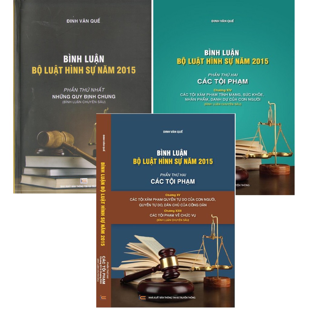 Sách Combo Bình Luận Khoa Học Bộ Luật Hình Sự Năm 2015
