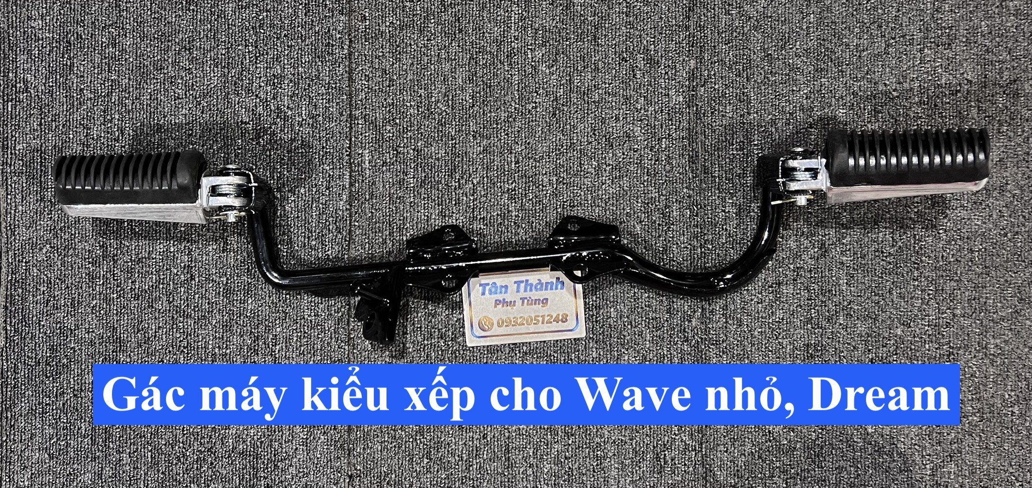 Gác máy kiểu xếp gắn cho Wave nhỏ,ZX, Dream
