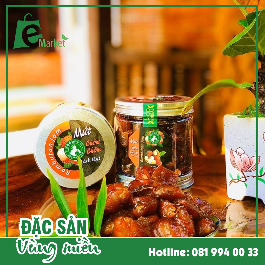 Mứt Chôm Chôm tách hạt