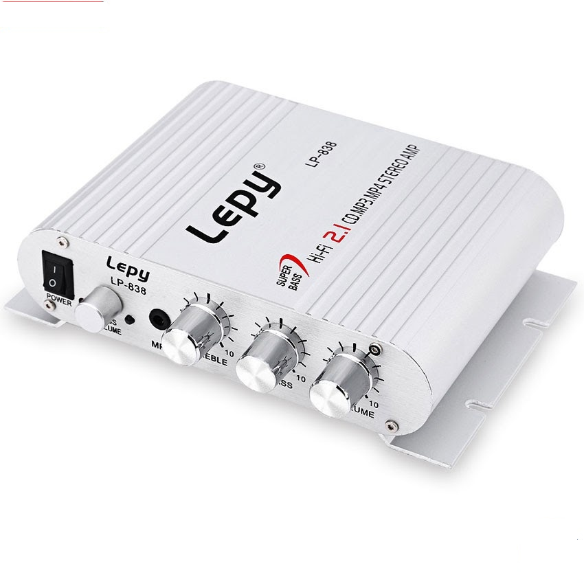 amly mini lepy 838 amply lepy 838 - CHƯA KÈM NGUỒN (độ xe máy,xe tải ...)