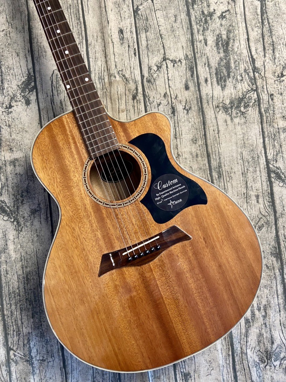 [HCM]Đàn guitar Acoustic Full gỗ nguyên tấm Solid Star ST-02F