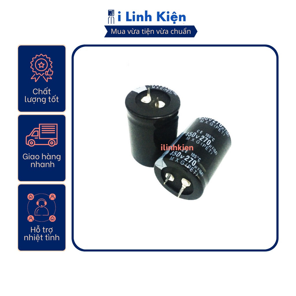 Tụ hóa 450V 47uF-680uF chân cứng