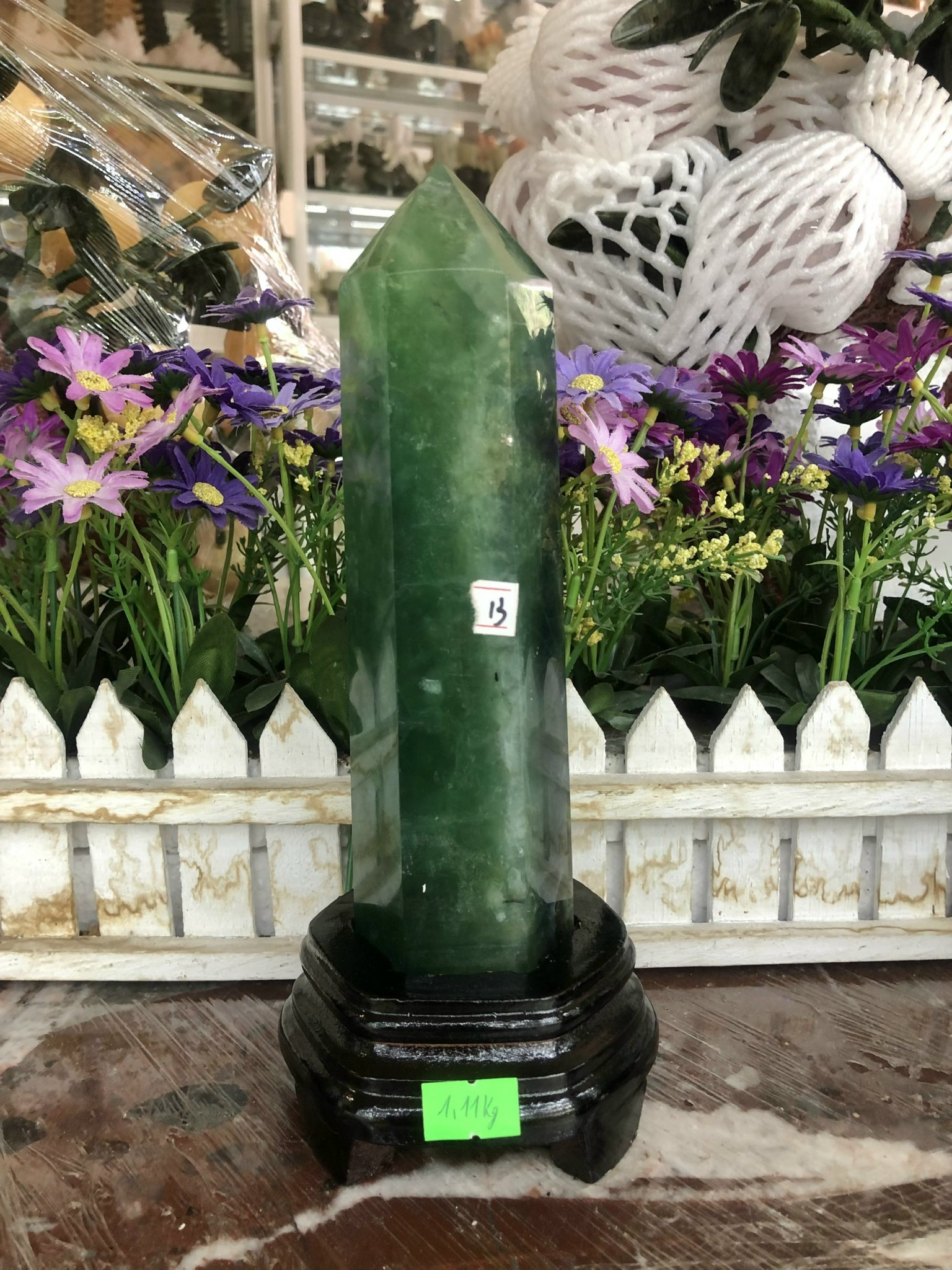 Trụ đá phong thủy trấn thạch đá thạch anh xanh