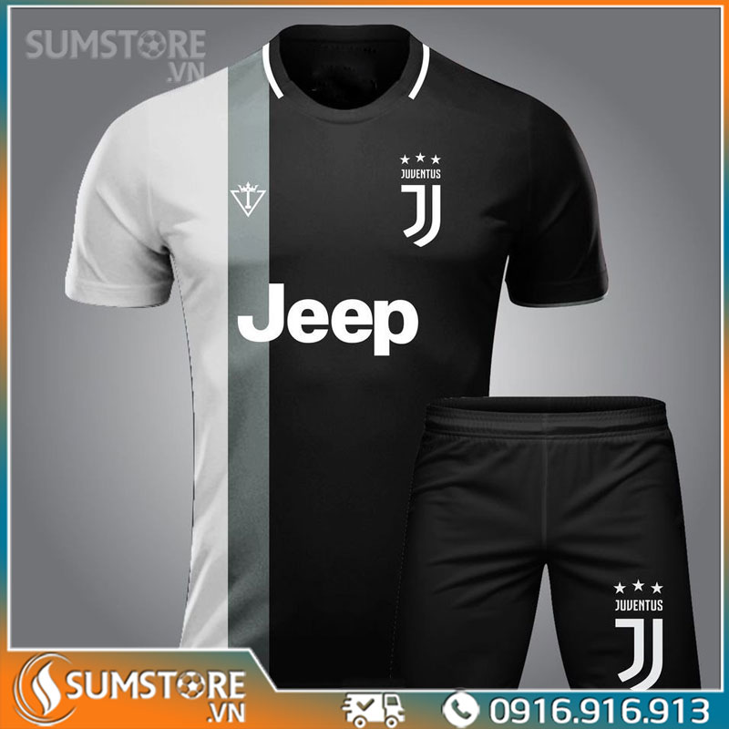 [HCM]Đồ Đá Banh Thể Thao Nam Nữ Juventus Win Đen - Áo Bóng Đá Độc Lạ Đẹp Mới