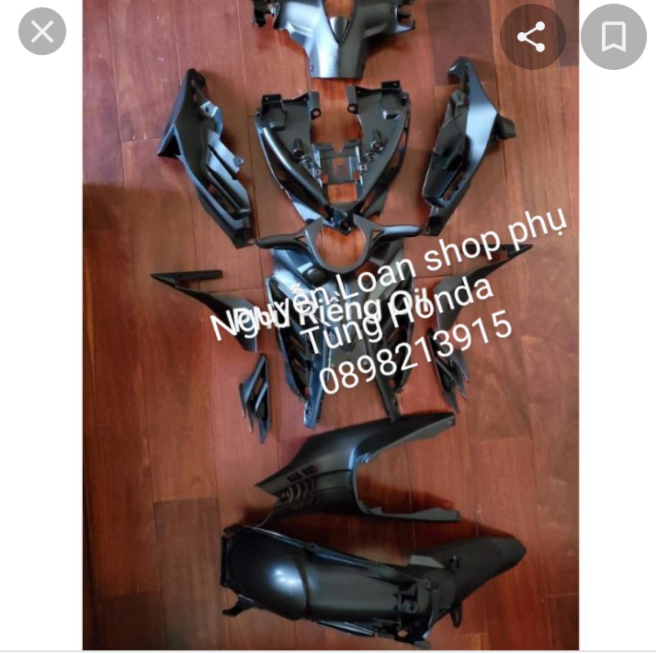 FULL DÀN NHỰA NHÁM CHO XE EXCITER 135 HÀNG ZIN CHÍNH HÃNG