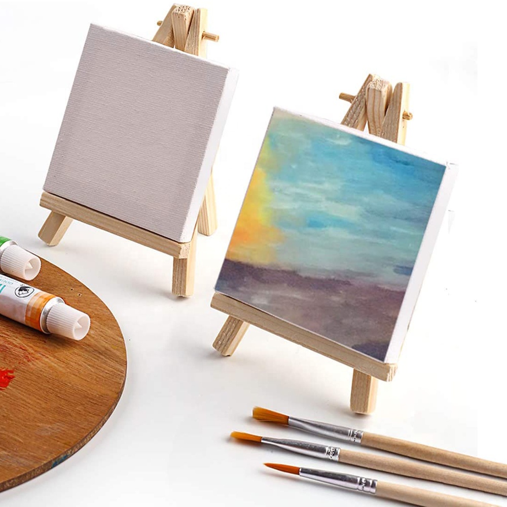 Giá Đỡ (giá vẽ) Ba Chân Mini Bằng Gỗ Dùng Trưng Bày Tranh Canvas Tại Kho Trang Trí Nhà Cửa