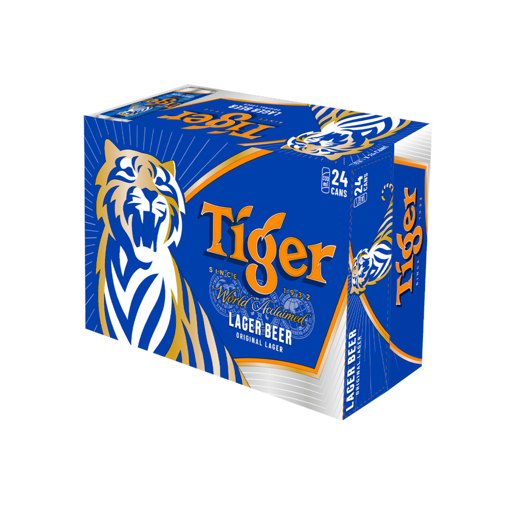 Thùng 24 lon bia Tiger 330ml/lon