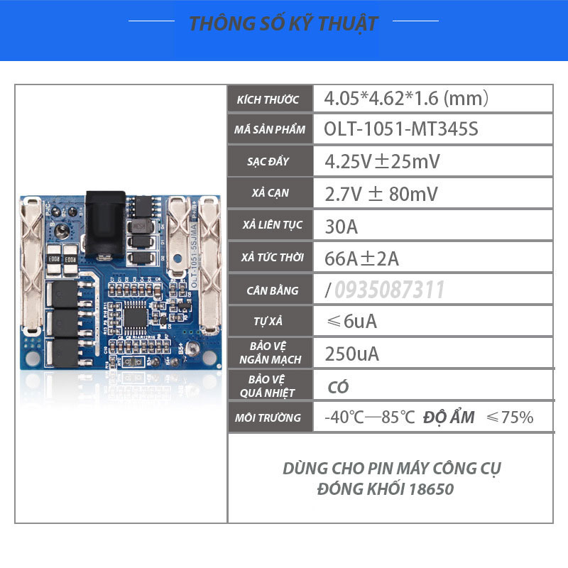 Mạch Sạc Và Bảo Vệ Pin VOTO 5S 21V