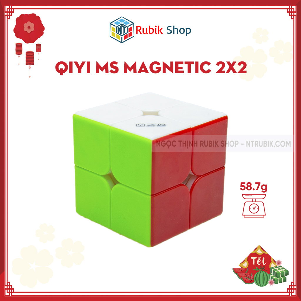 [Hoàn tiền 10%]Rubik 2x2x2 QIYI MS Magnetic 2020 Stickerless