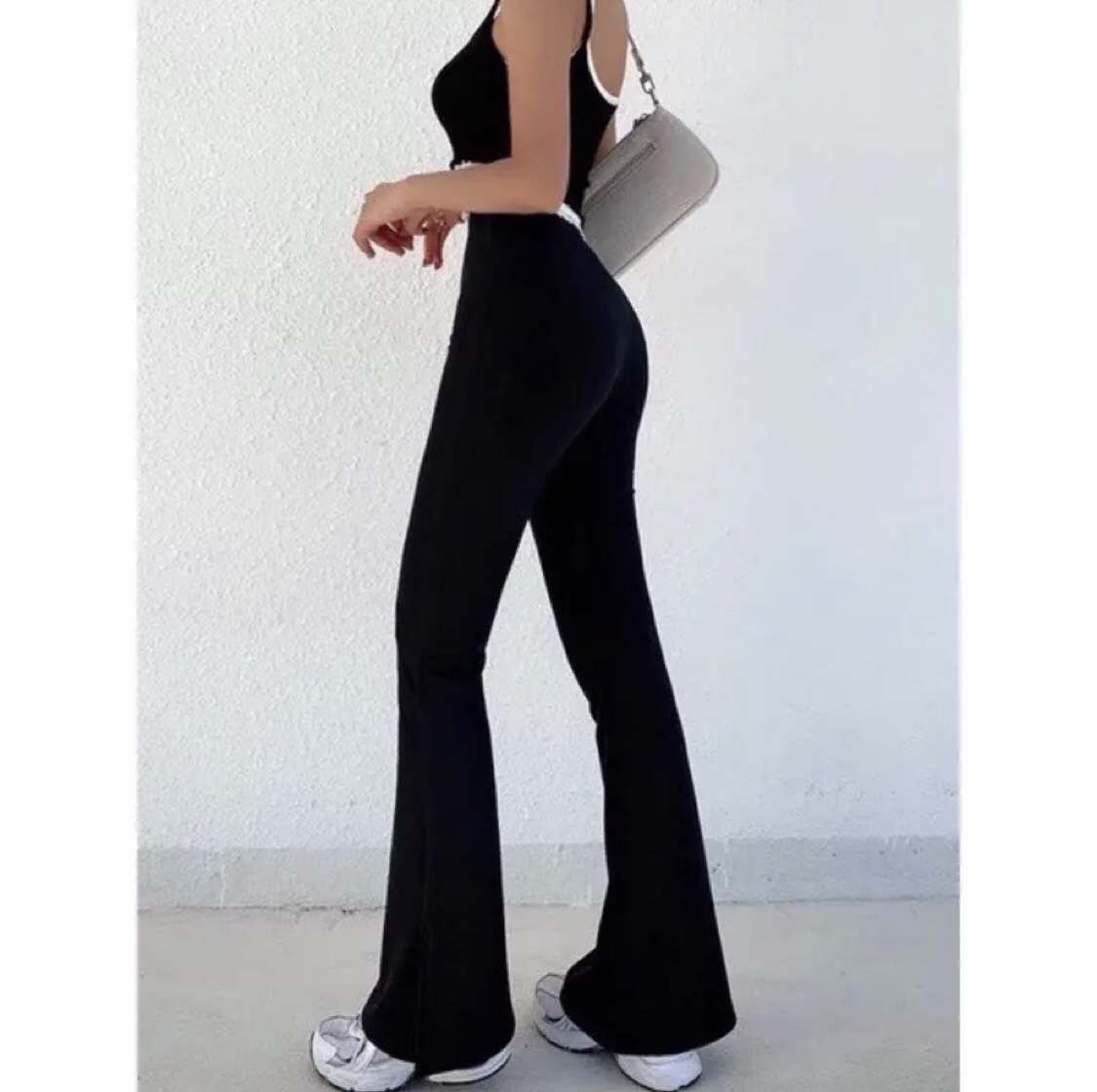 Ống Loe Cạp Cao Chất Umi Hàn Hack Dáng New _ Quần Legging 2023