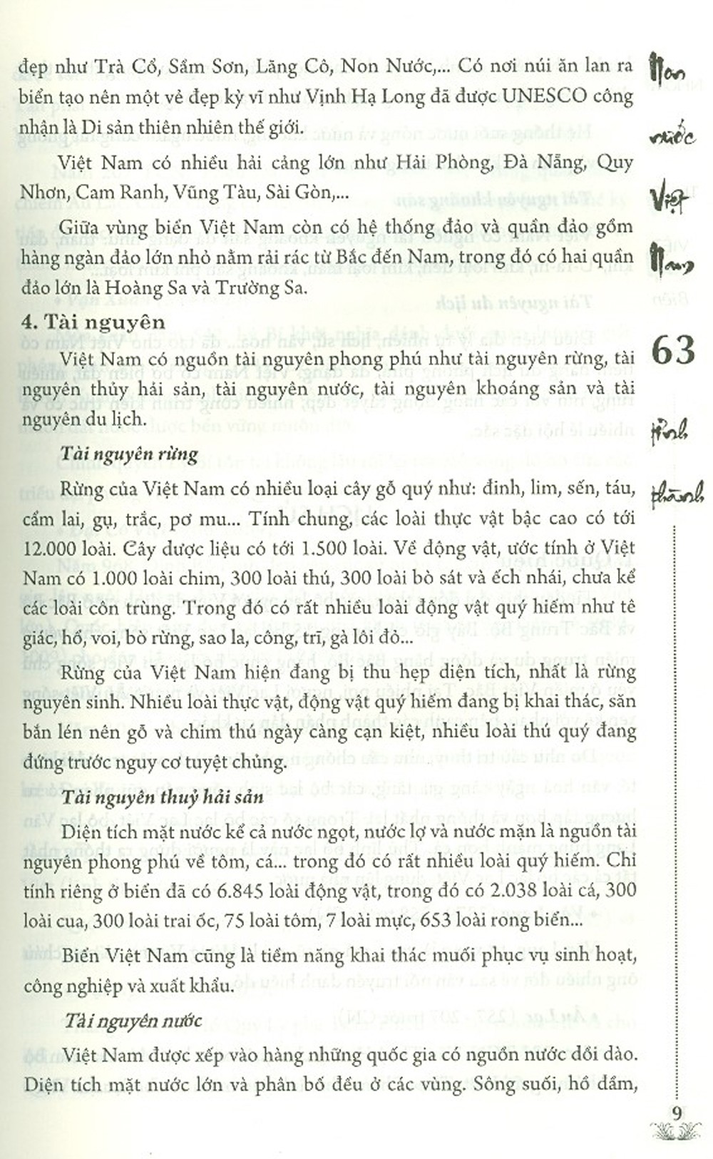 Non nước Việt Nam 63 tỉnh thành
