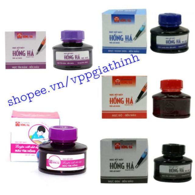Mực Hồng Hà các màu