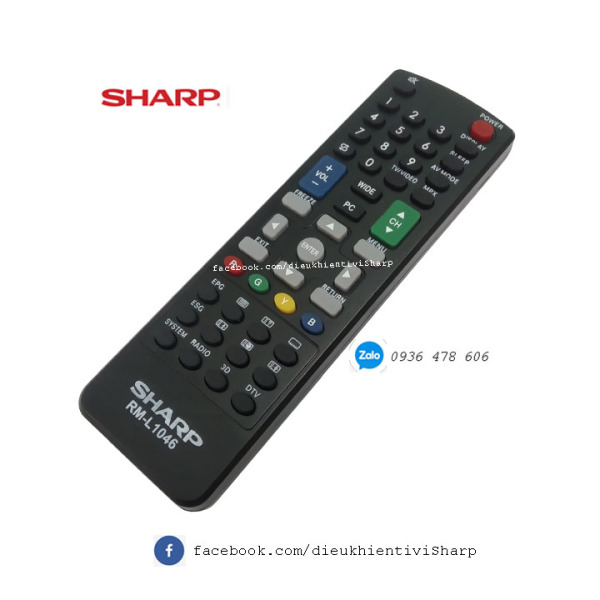 Bảng giá Điều khiển tivi Sharp thường RM-L1046 không vào mạng