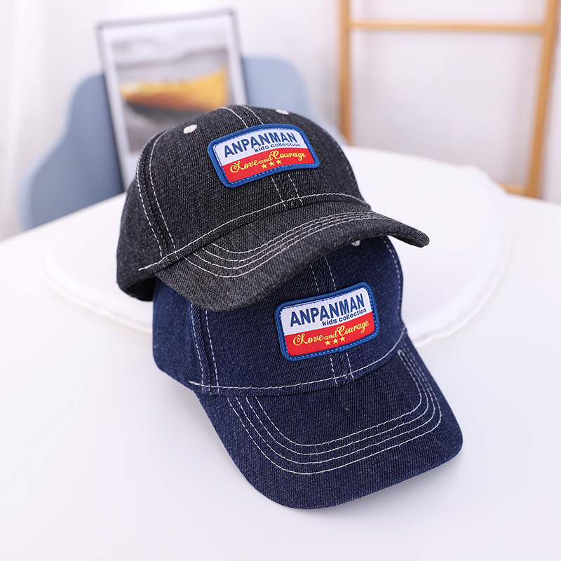 nón kết nón lưỡi trai jean logo cá tính cho bé