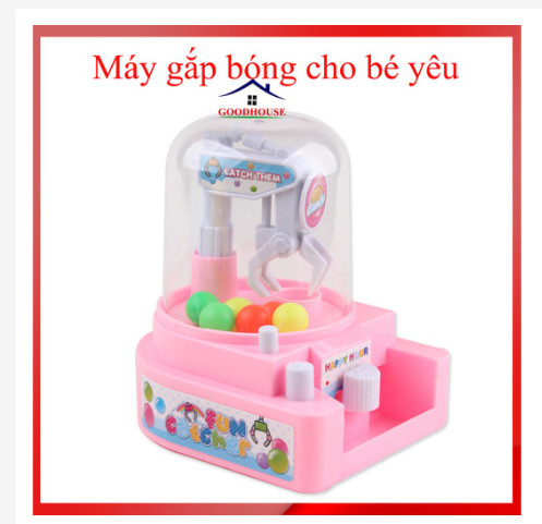 Đồ chơi máy gắp bi - Máy gắp kẹo mini kèm kẹo