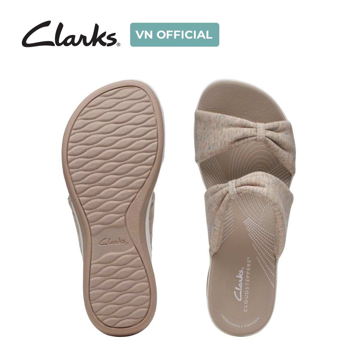 Dép Quai Ngang Vải Nữ Clarks - Arla Coast
