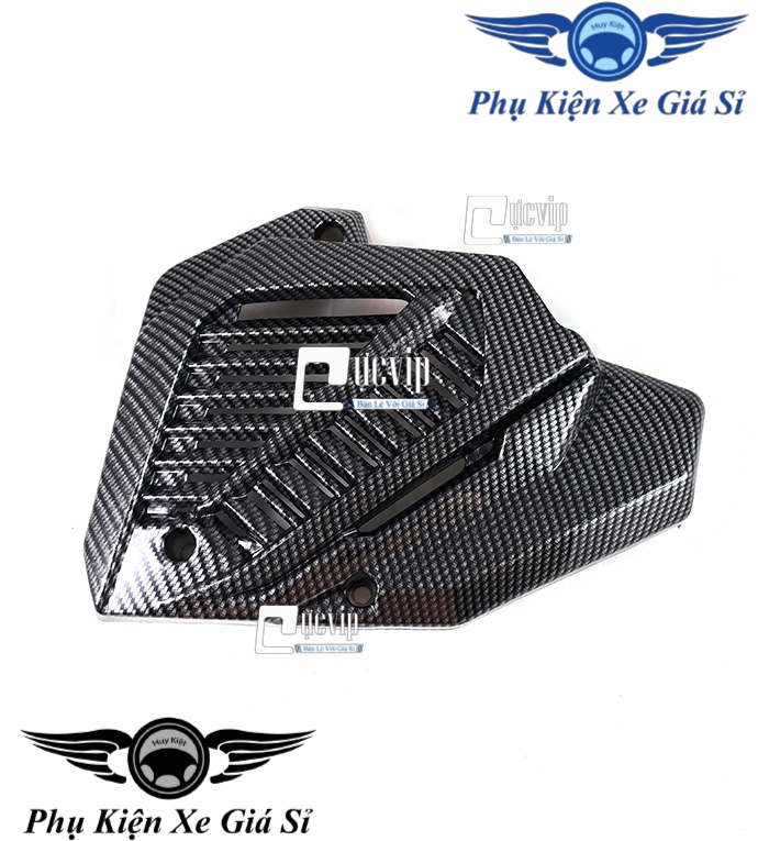 [HCM][Giá Siêu Rẻ] Combo 4 Món Carbon Bảo Vệ Vario/Click 2018 - 2019 (01 Che Pô 01 Che Pô E 01 Che Quạt Gió 01 Chụp Đích Pô) MS1367