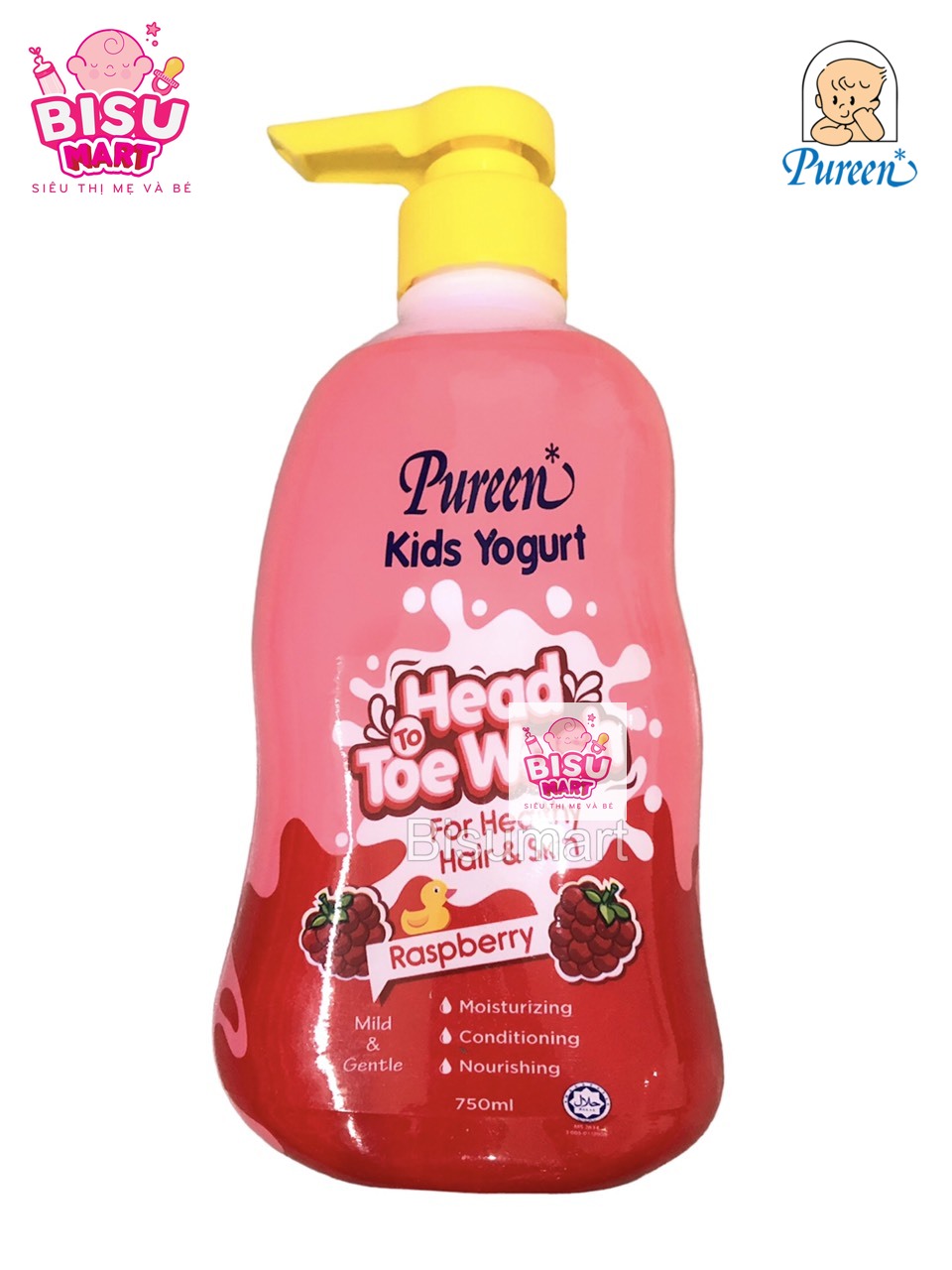 Sữa Tắm Gội Toàn Thân 2IN 1 Pureen 750ml Cho Trẻ Em KISD