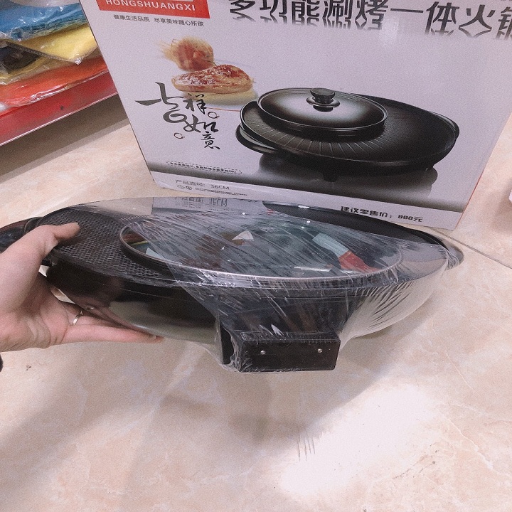 Bếp lẩu nướng đa năng 2 trong 1