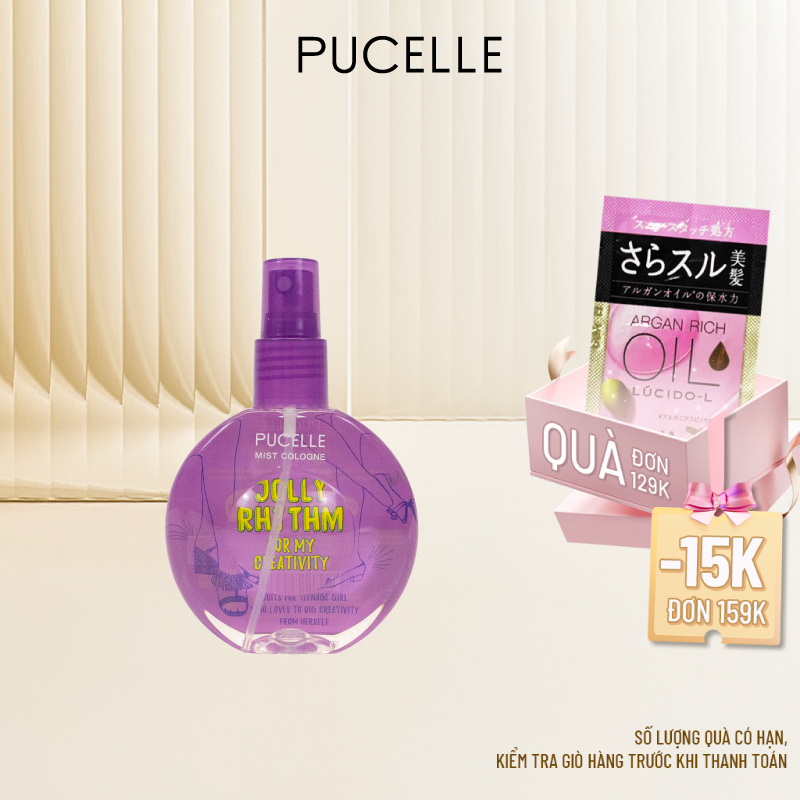 Nước Hoa PUCELLE MIST COLOGNE JOLLY RHYTHM FOR MY CREATIVITY 75ml