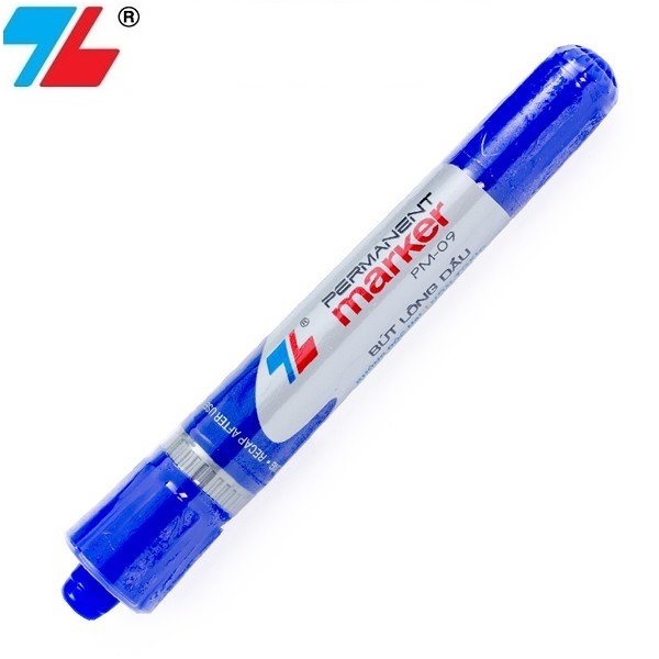Bút viết lông dầu 2 đầu không xóa được - bút dạ kính Thiên Long PM-09