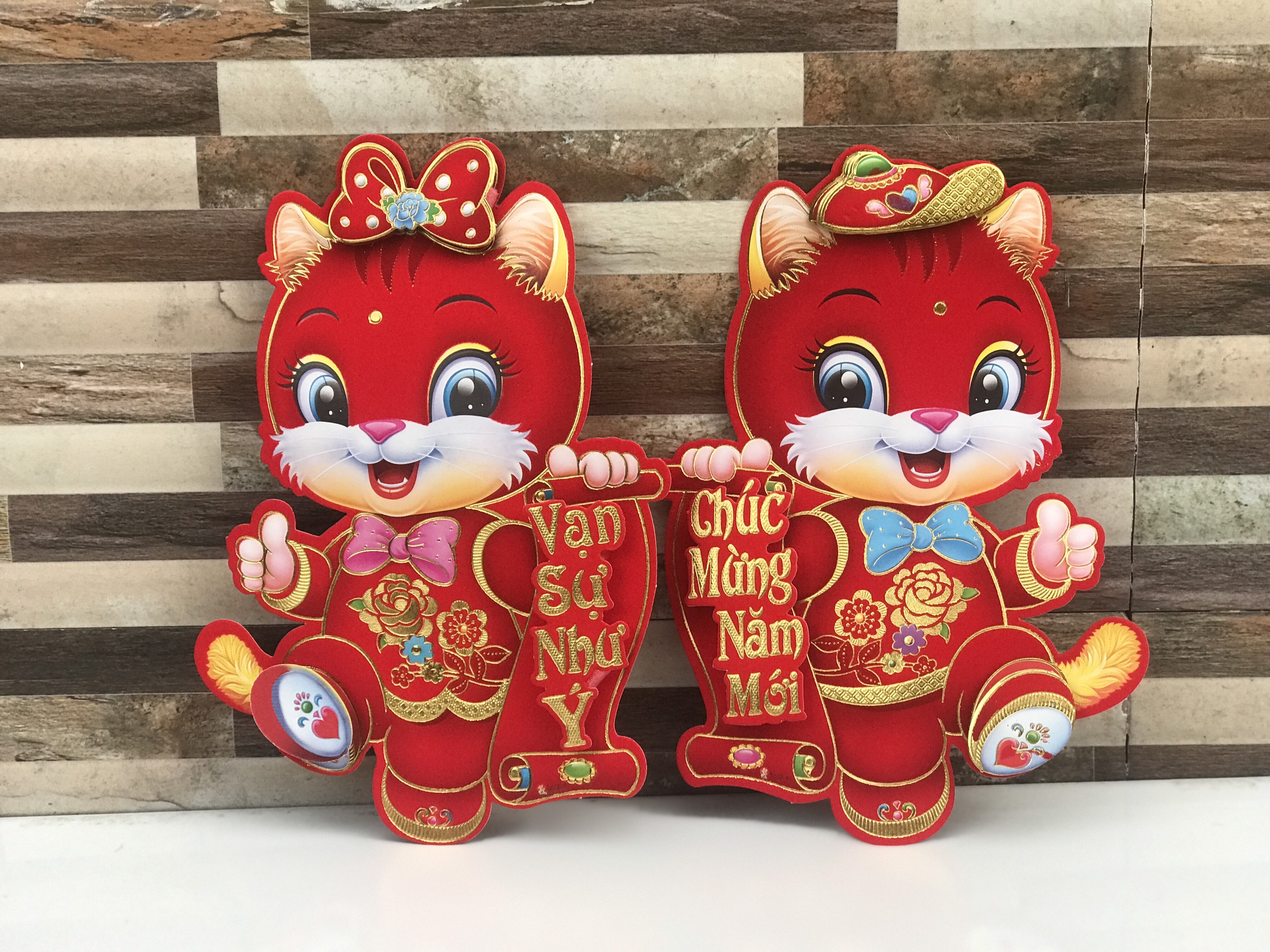 Decal Tết , decal trang trí Tết dán kính, dán tường