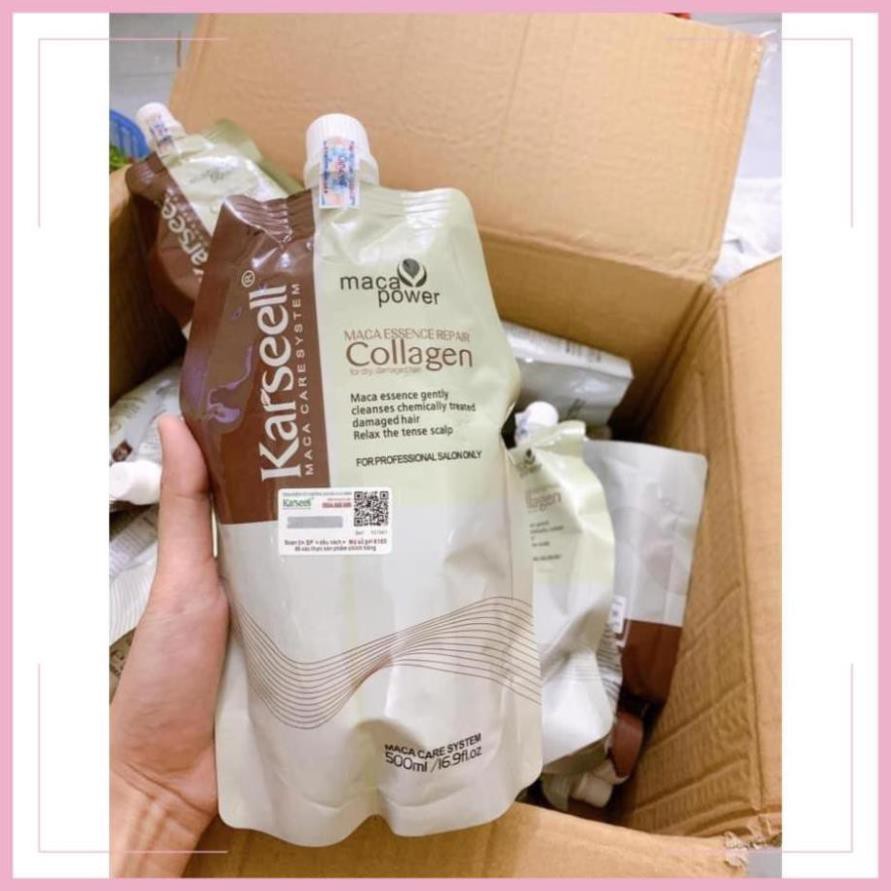 Hấp ủ tóc collagen karseell 500ml ( chuẩn, mùi thơm)
