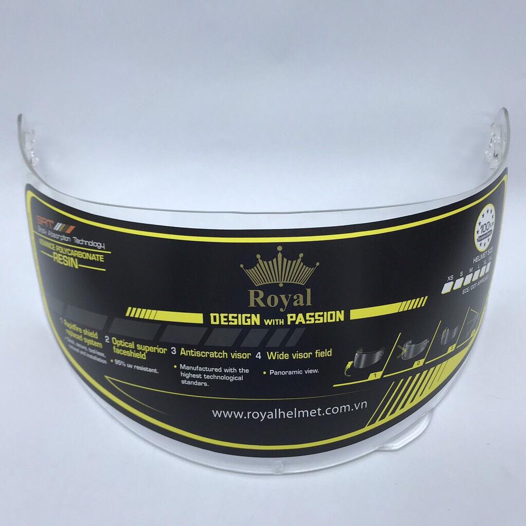 Kính thay thế cho mũ bảo hiểm lật hàm Royal M179