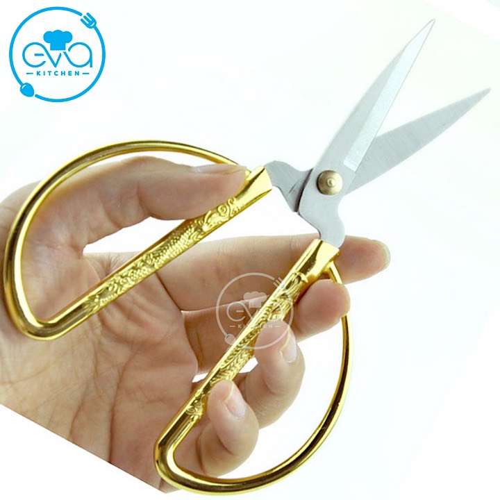 Kéo Cắt Cán Rồng Vàng Sắc Bén KM45