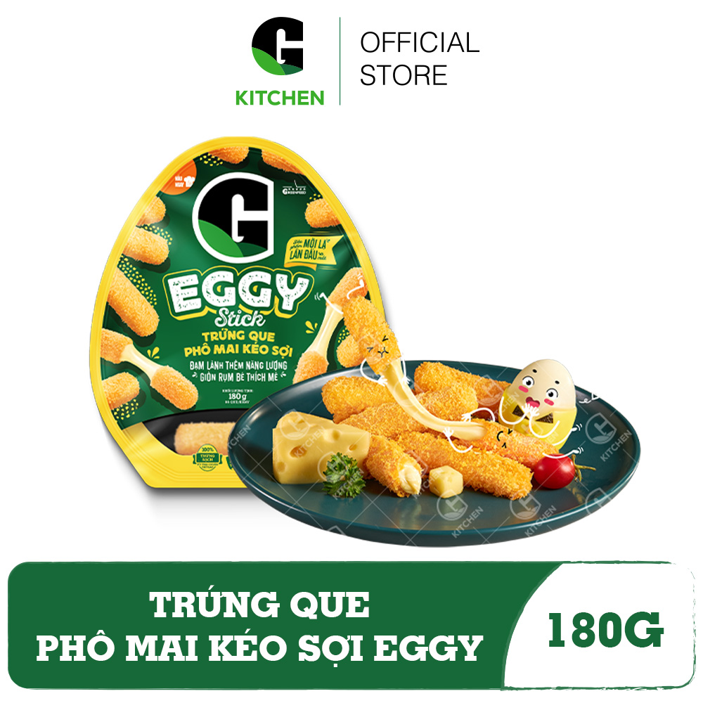 [Giao nội thành HCM] Trứng Que Phô Mai Kéo Sợi EGGY 180g
