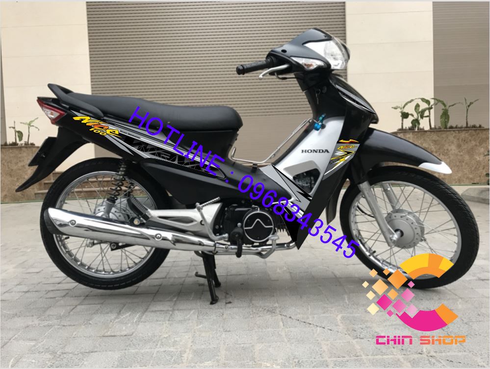 Tem rời 3 lớp WAVE ALPHA 100 & 50cc  Nice Xám Đen (Ms 612139)