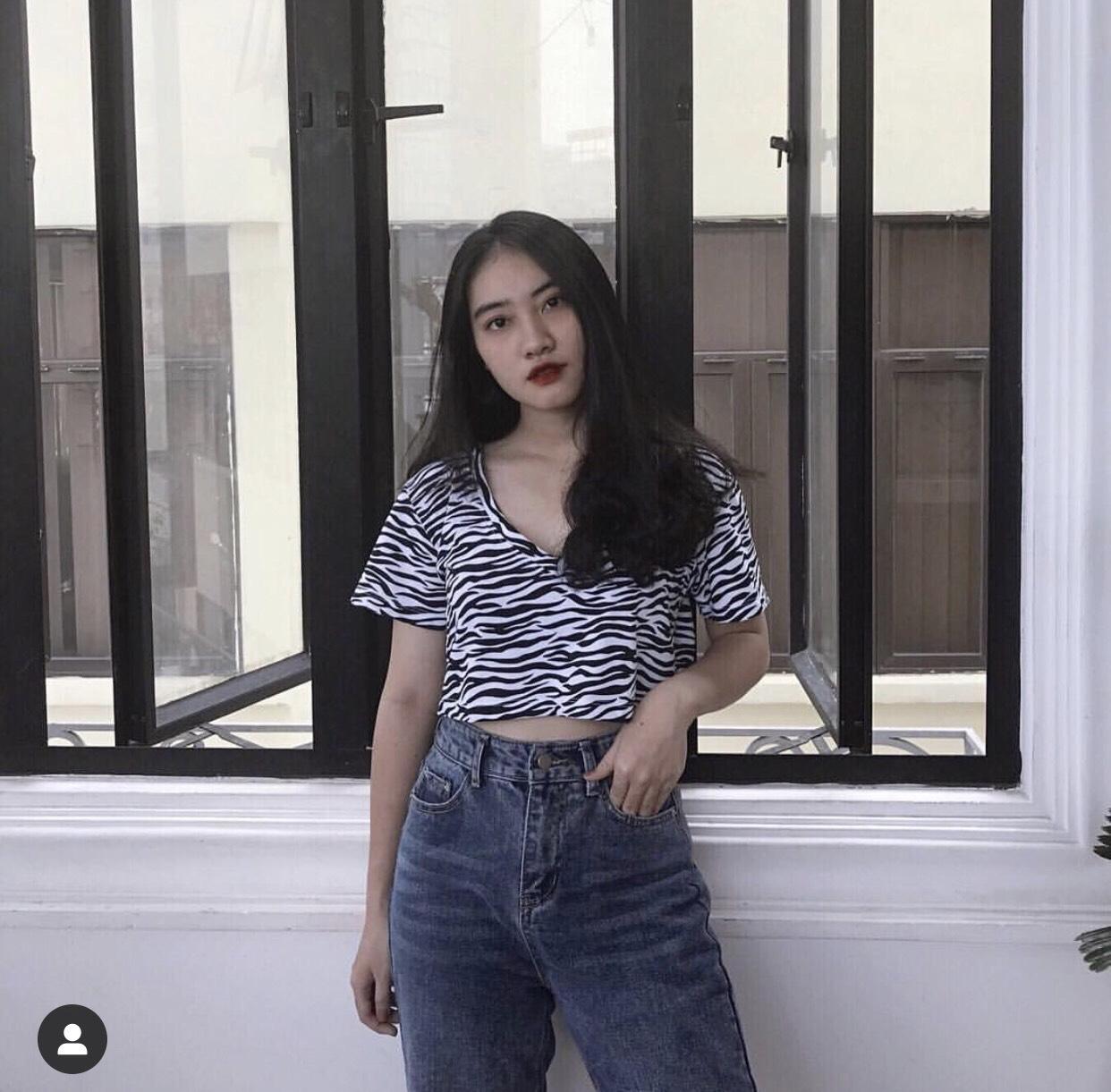 Áo croptop da beo siêu chất cho các bạn nữ nhé