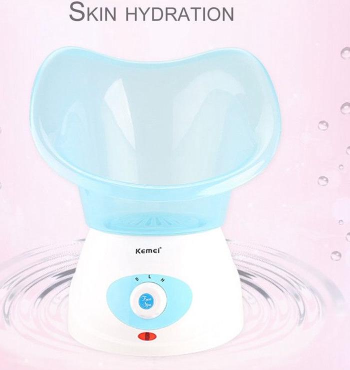 Máy Xông Hơi Mặt 2 Mức Điều Chỉnh Độ Nóng KEMEI KM-6080 Xanh Làm Đẹp Da Tại Nhà - Hàng Nhập Khẩu