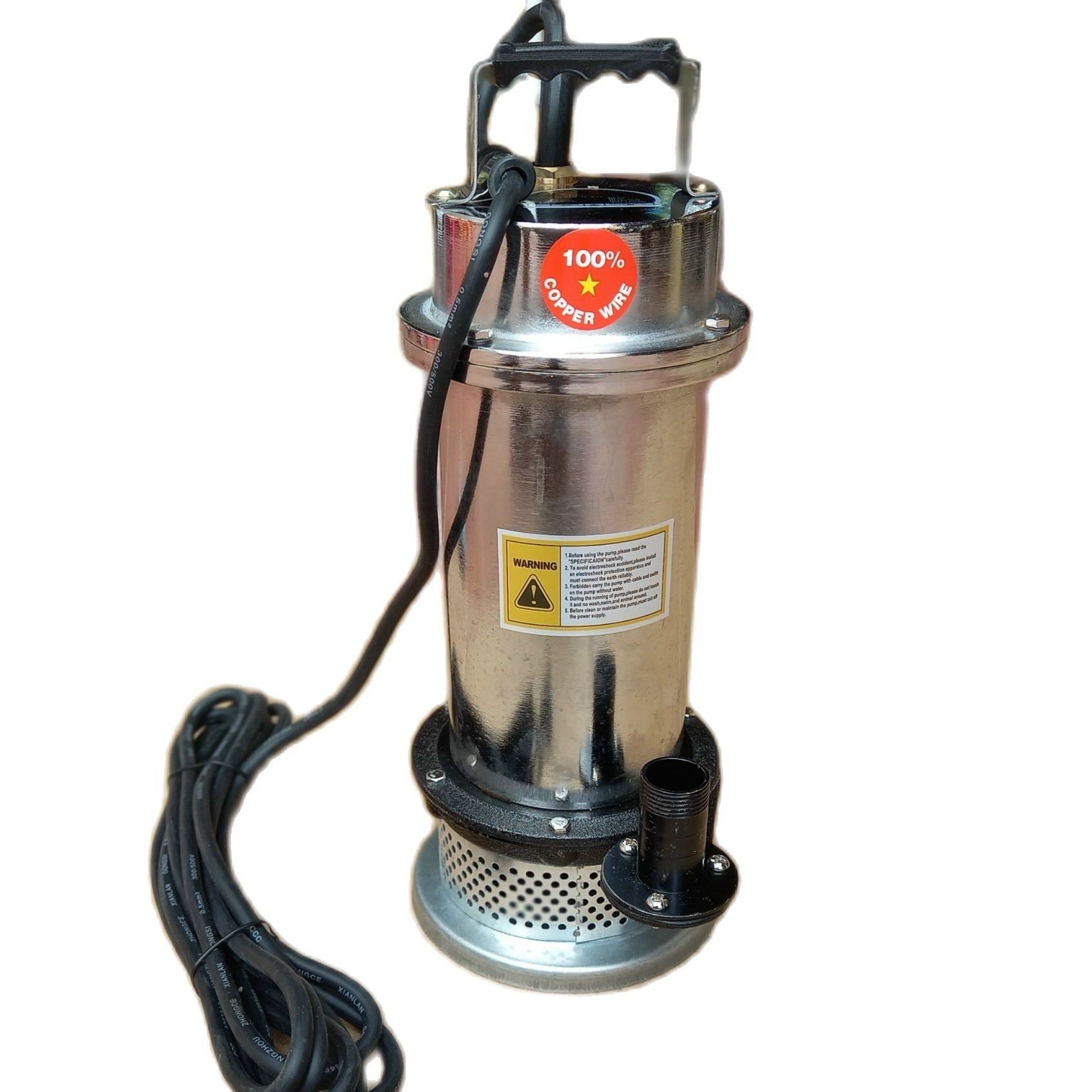 Máy bơm chìm bơm tõm inox 370w 220v 100% dây đồng