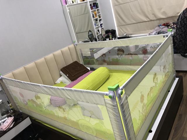 Thanh chắn giường dài 2M cho bé cao 90 cm
