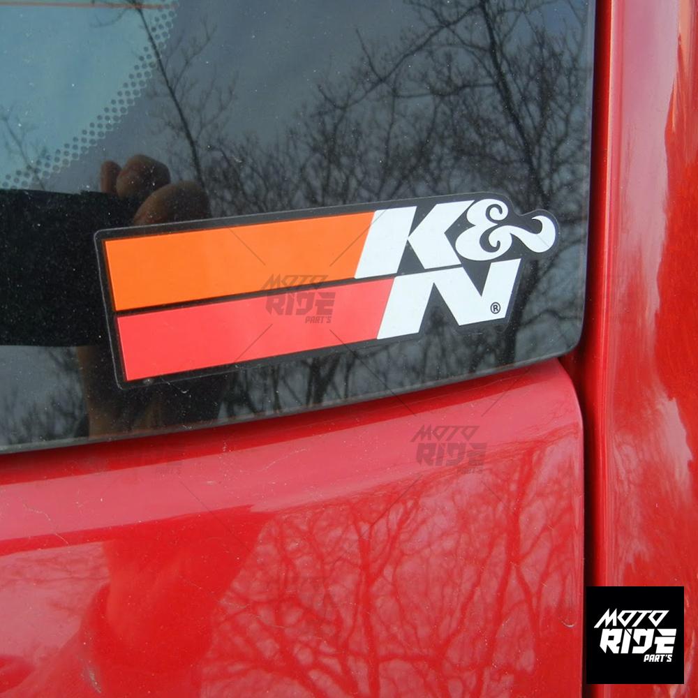 K&N STICKER BỘ 5 TEM K&N TRẮNG