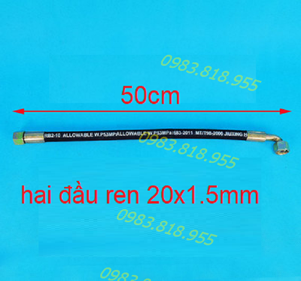 Dây dầu thủy lực đầu ép côn không cần long đền
